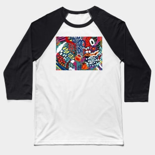 COLORFUL VIBRANT FUN FESTIVE CREATIVE PAINTING - Original Artwork Baseball T-Shirt